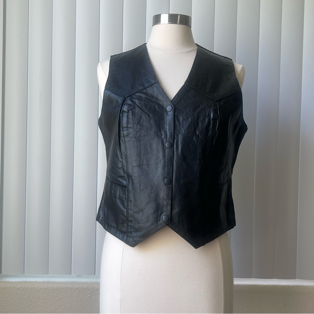 Genuine Leather custom vest women’s vest | size M